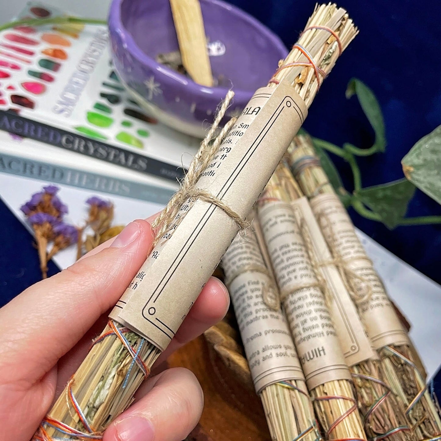 Himalayan Smudge Stick - Ritual - Incense - Altar - Smudging - Sage - White