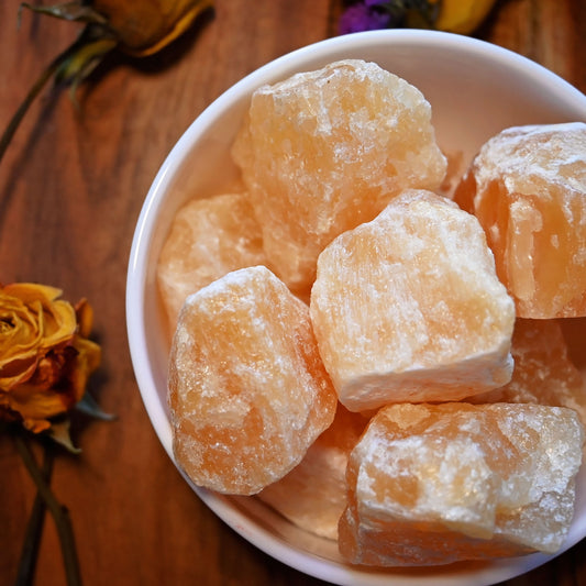 Orange Calcite - Raw - Medium