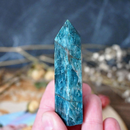 Blue Apatite Polished Point #5
