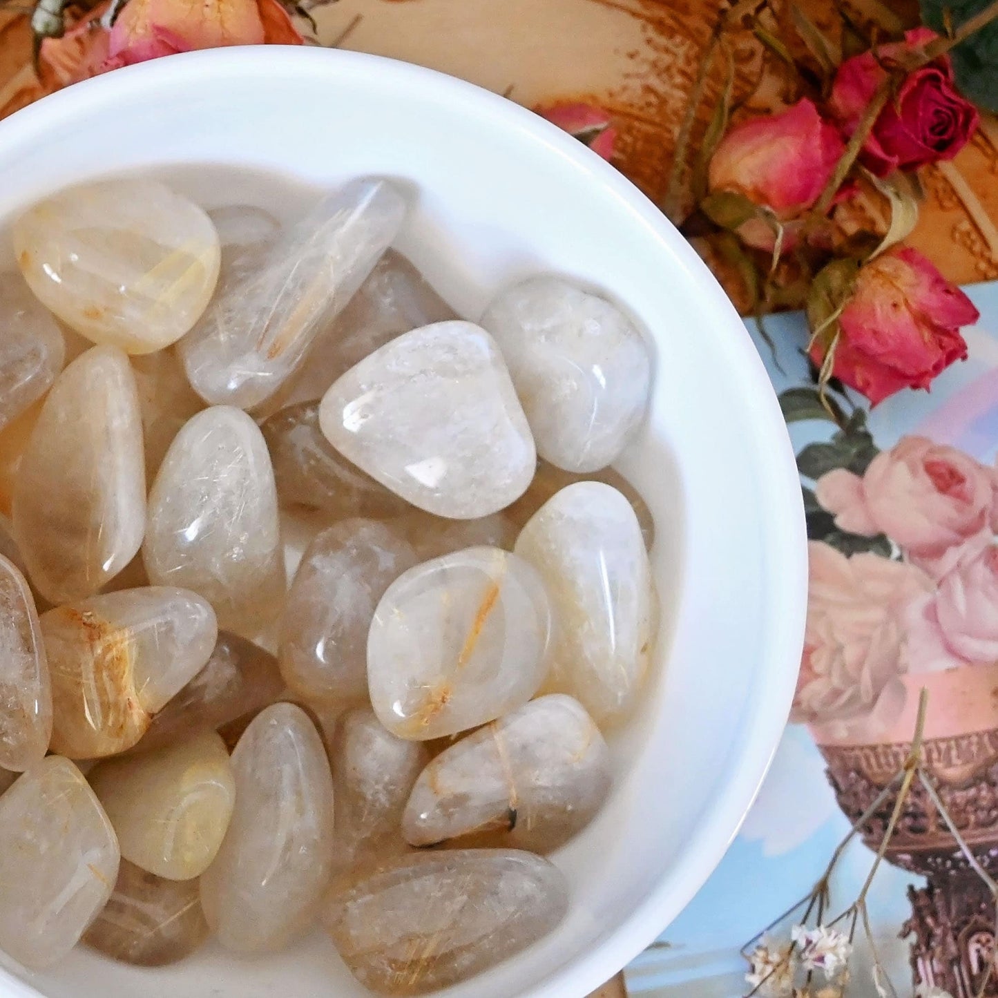Golden Rutilated Quartz Tumbles