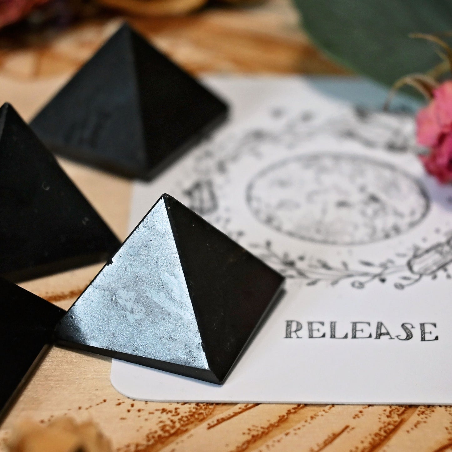 Black Tourmaline Pyramid