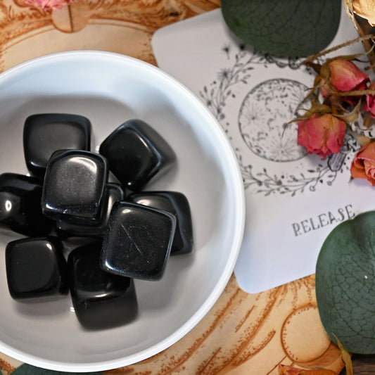 Black Obsidian Tumbles - Large