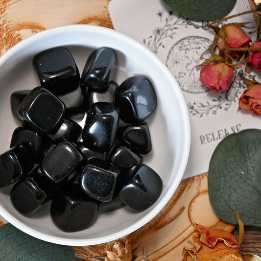 Black Obsidian Tumbles - Small