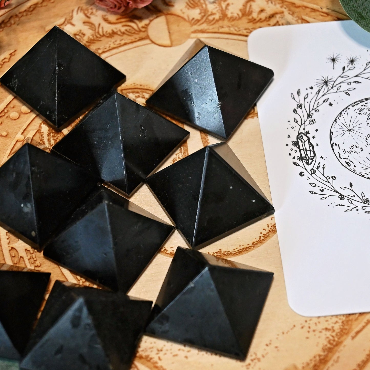 Black Tourmaline Pyramid