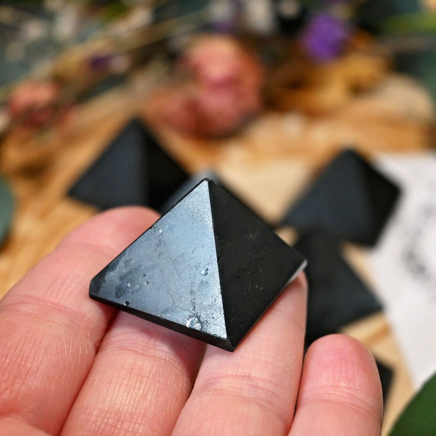 Black Tourmaline Pyramid