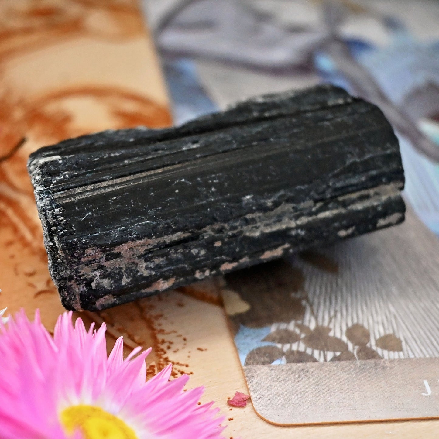 Black Tourmaline Raw Chunk - #3