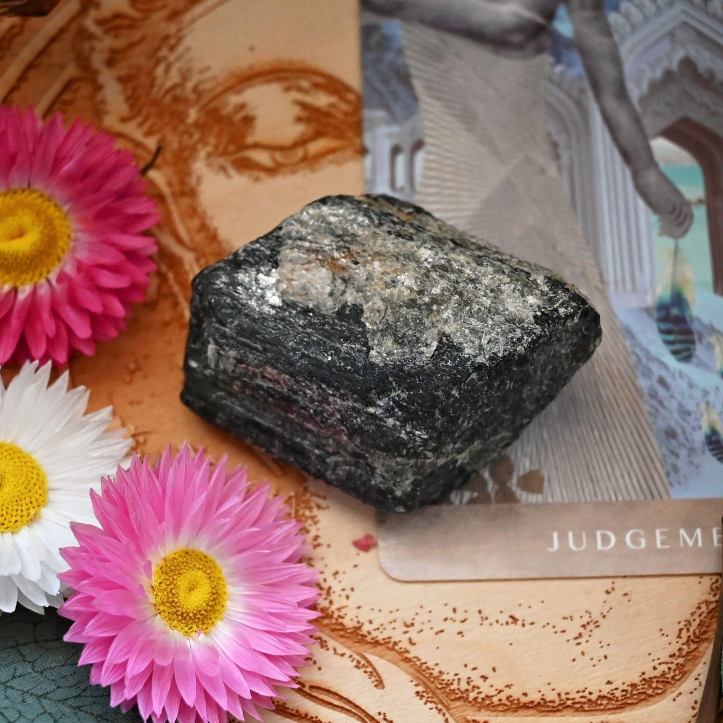 Black Tourmaline Raw Chunk - #5