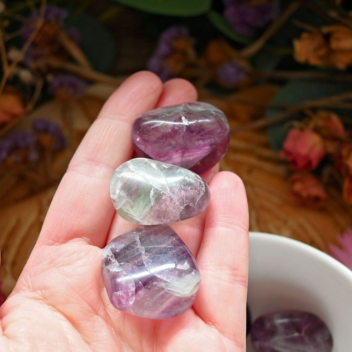 Rainbow Fluorite Tumbles - Large