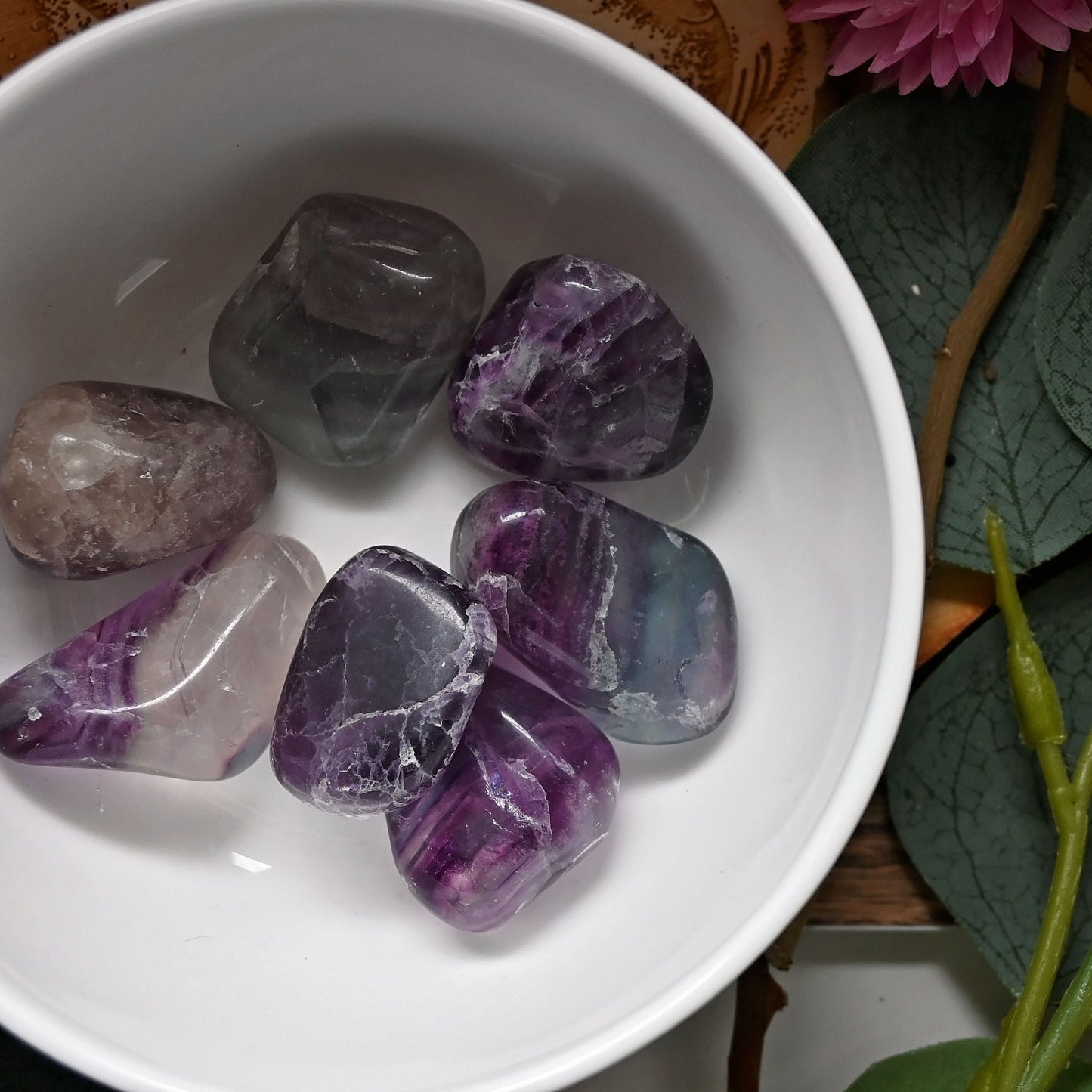 Rainbow Fluorite Tumbles - Medium