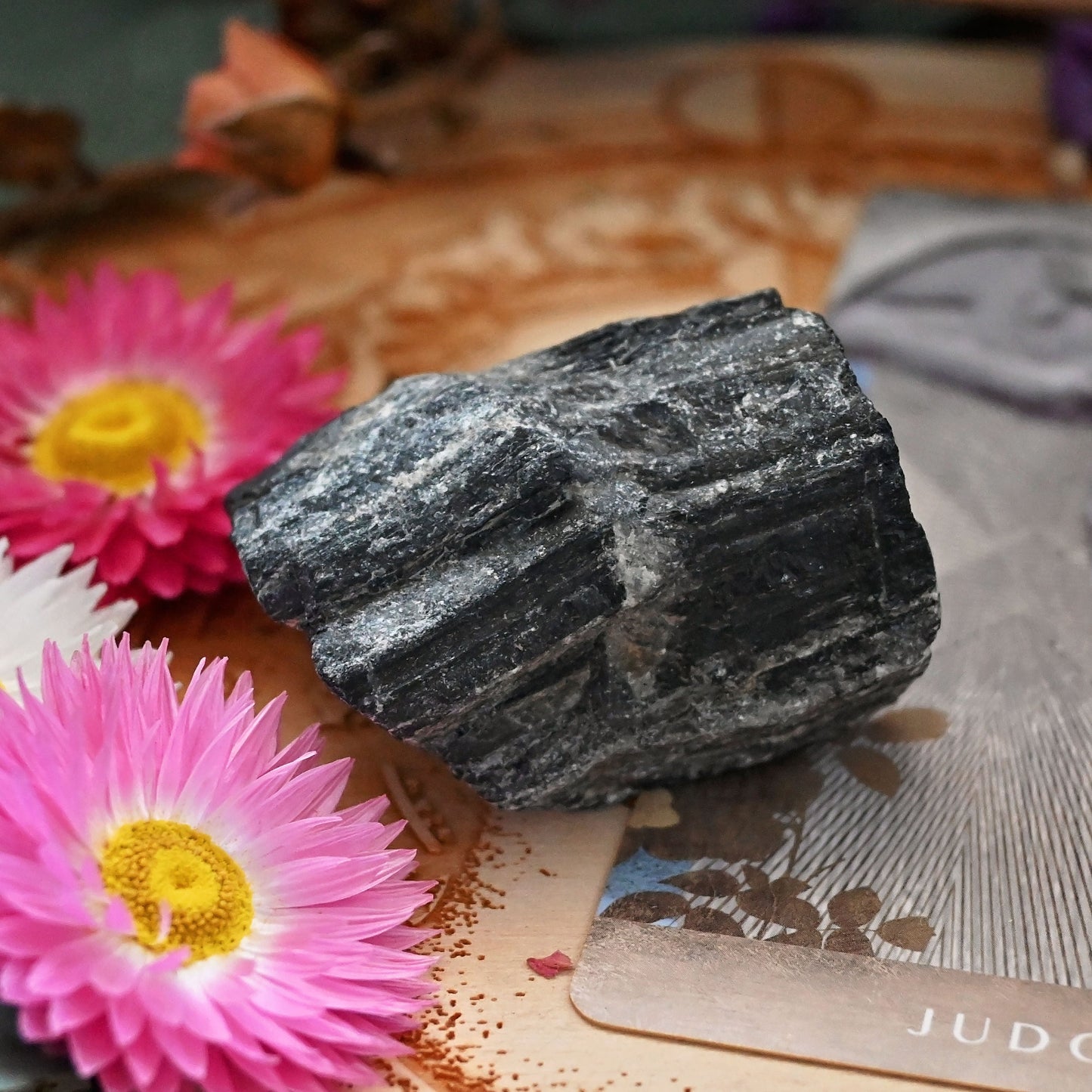 Black Tourmaline Raw Chunk - #10