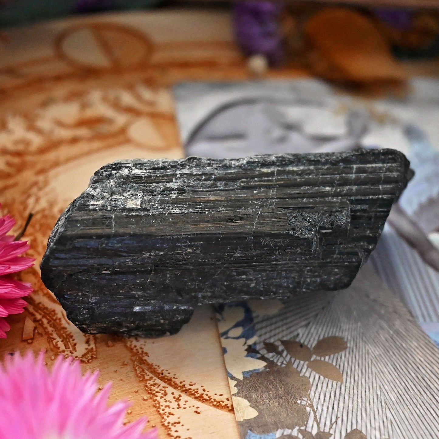 Black Tourmaline Raw Chunk - #13