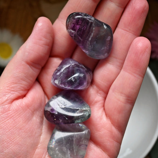 Rainbow Fluorite Tumbles - Medium