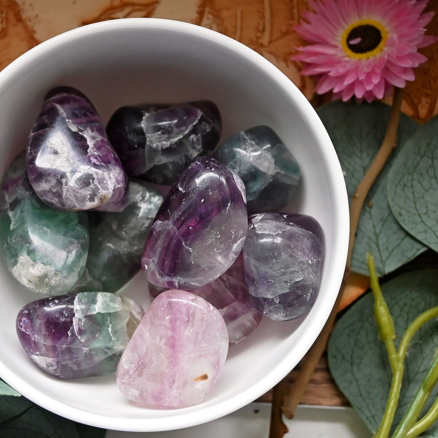 Rainbow Fluorite Tumbles - XLarge
