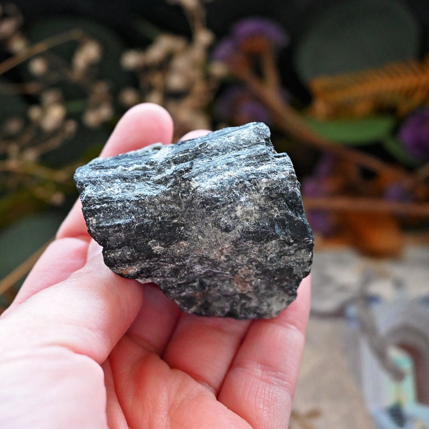 Black Tourmaline Raw Chunk - #10