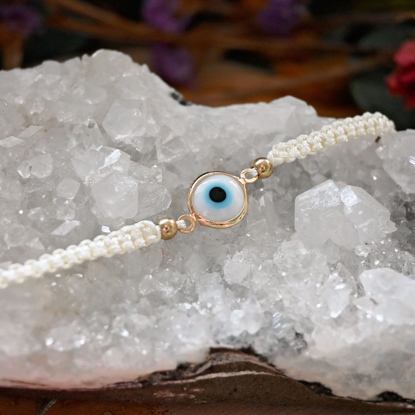Protect Me - Evil Eye Bracelet - White