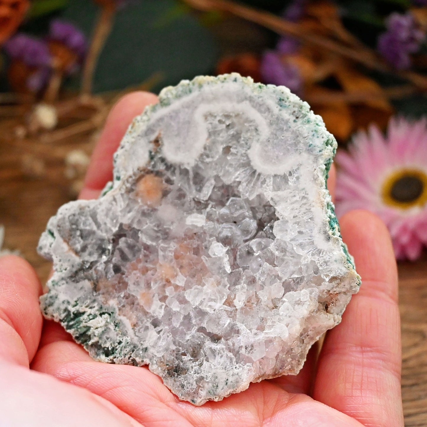 Pink Amethyst Slice #1