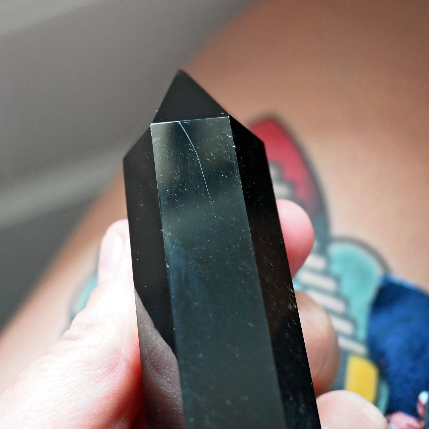 Slightly Imperfect - Black Obsidian Polished Point #1