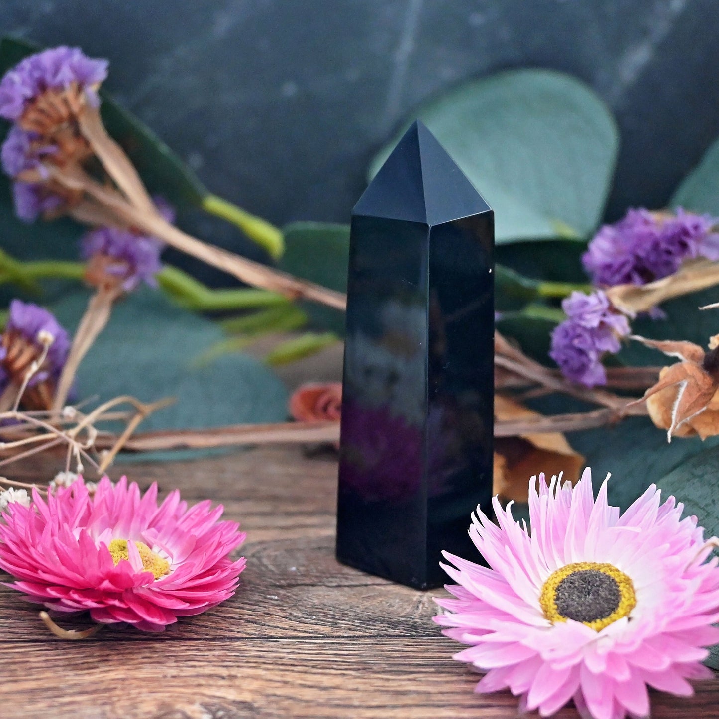 Slightly Imperfect - Black Obsidian Polished Point #2