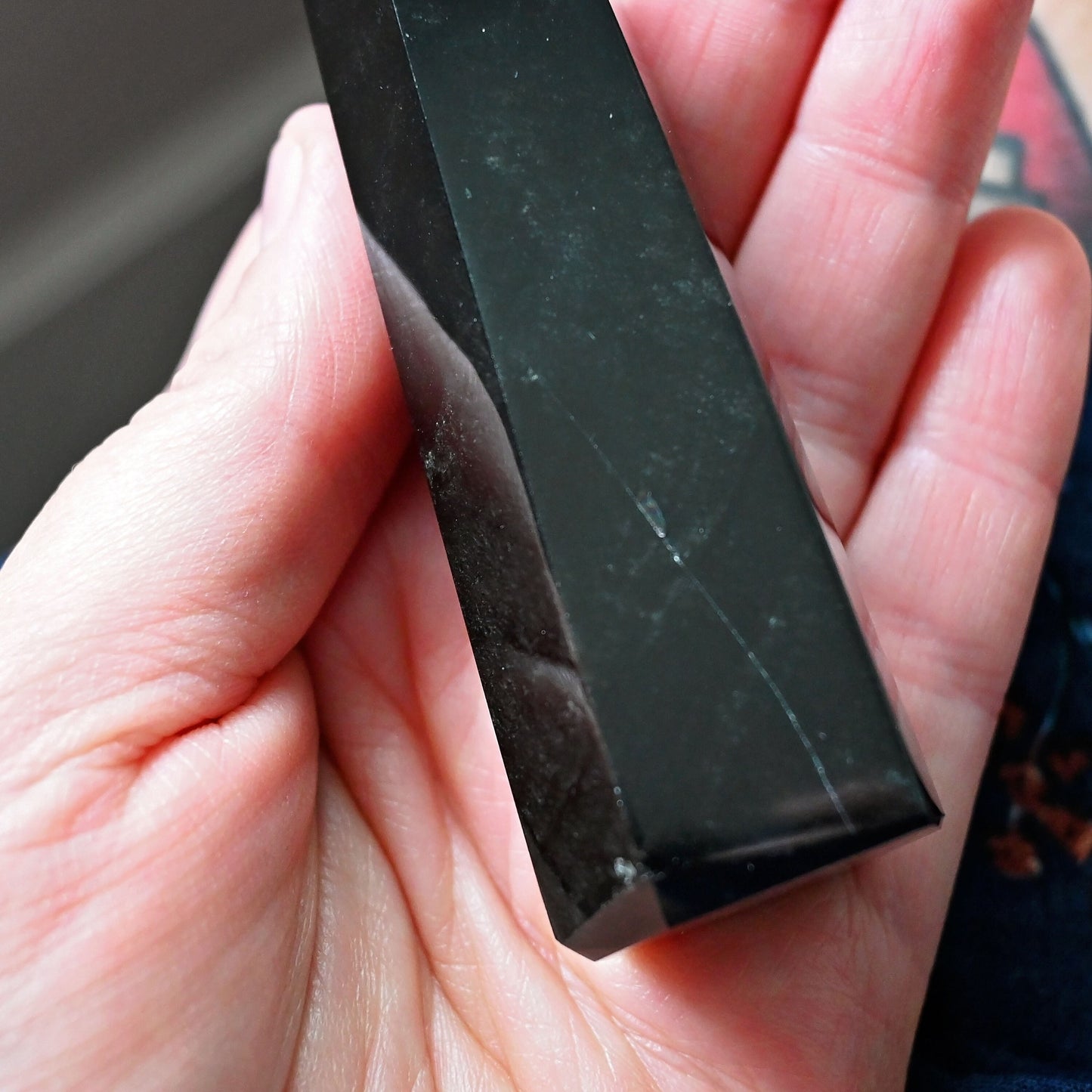 Slightly Imperfect - Black Obsidian Polished Point #4