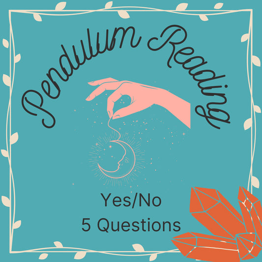 Pendulum Reading - 5 Questions - Yes/No/Maybe - Personalised - Ask Me - Spirit Guides - Guidance - Future - Tarot - Scrying - PDF - Digital