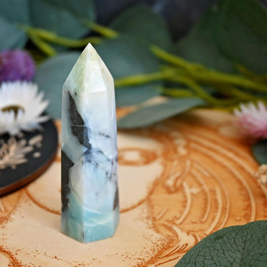 Caribbean Calcite with Pyrite Point #7