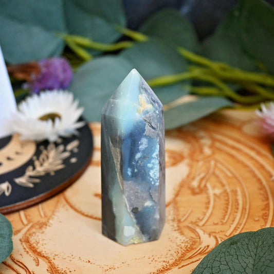 Caribbean Calcite with Pyrite Point #1