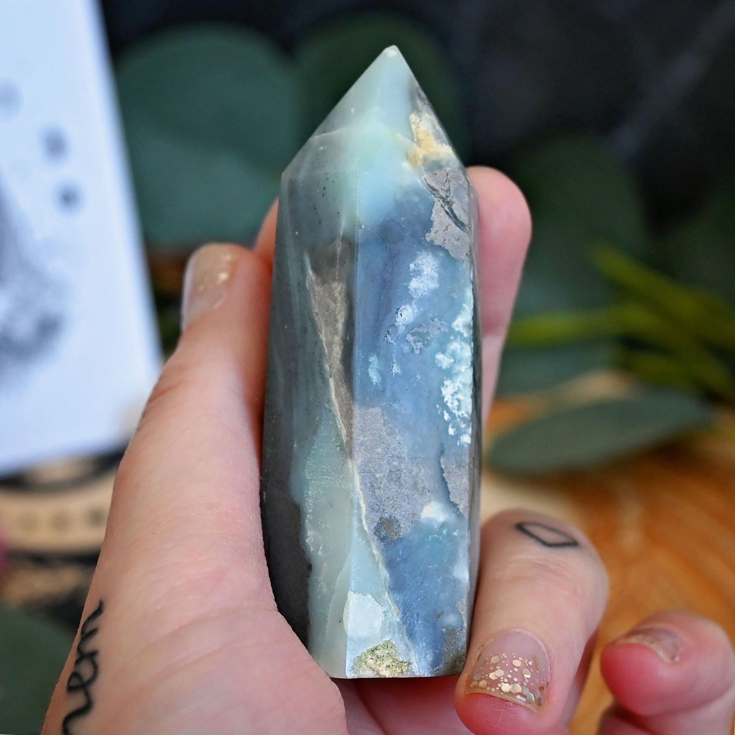 Caribbean Calcite with Pyrite Point #1