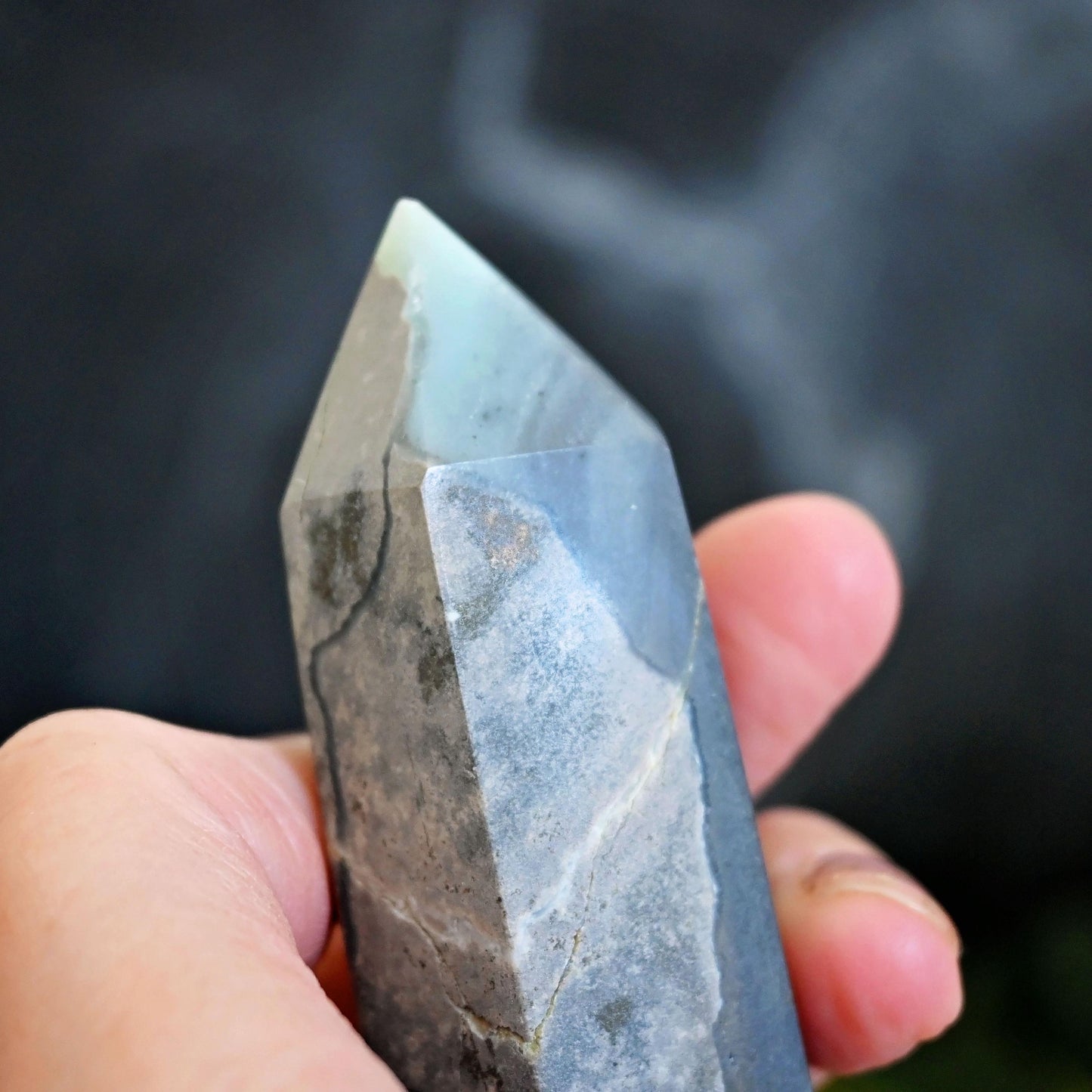 Caribbean Calcite with Pyrite Point #1