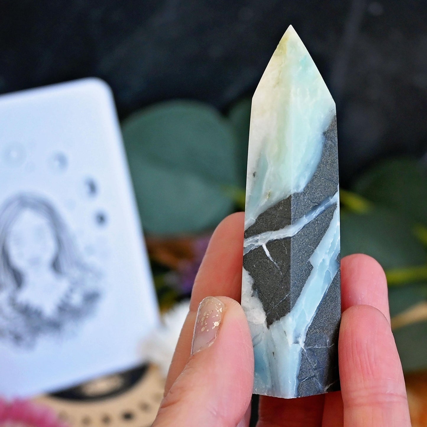Caribbean Calcite with Pyrite Point #7