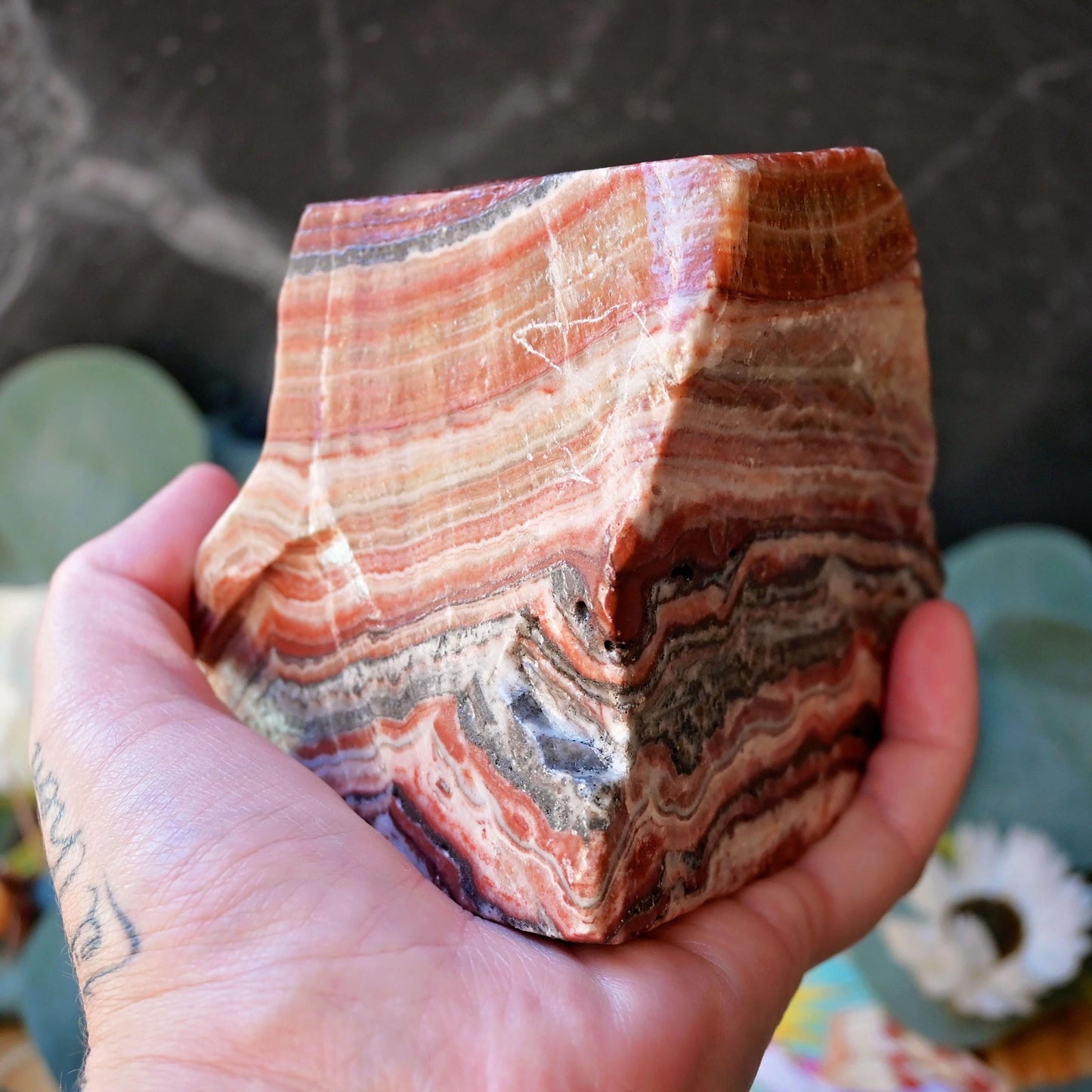 Banded Calcite Raw Chunk #1