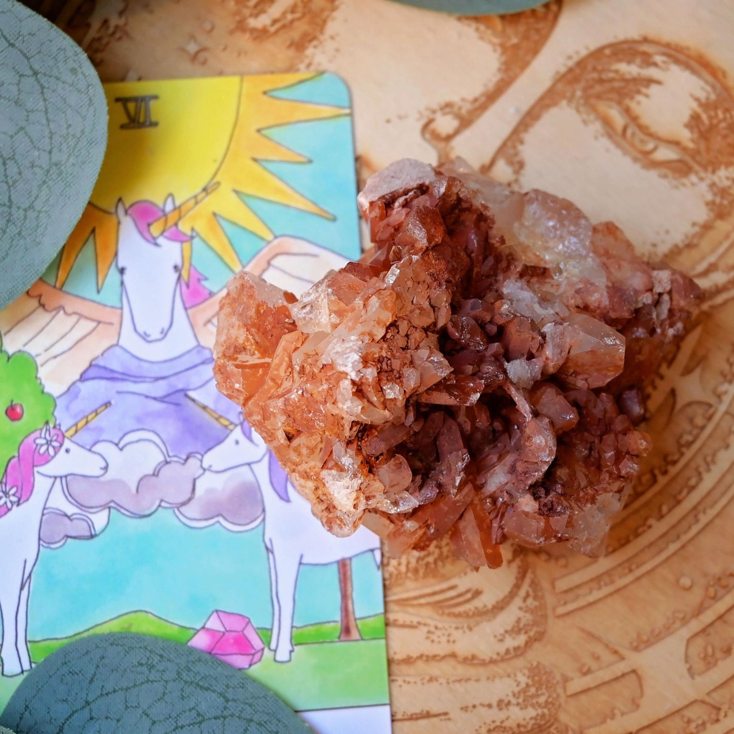 Tangerine Quartz Cluster #1